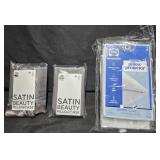 2- Queen Satin pillowcase. Sealy King size pillow