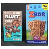 Built Protein bars 13 count. Cliff Zbars 36 count