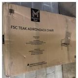 FCS Teak Adirondack Chair