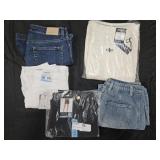 Women's size 10 denim shorts and jeans and pants.