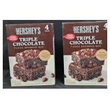 2- Hershey's triple chocolate brownie mix 5lb