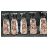 5- Pink Himalayan Salt grinder 14.3oz each