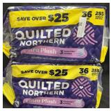 2- 36ct. Bags of Quilted Northern Ultra Plush