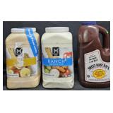 Honey Mustard 1 gallon. Ranch dressing 1 gallon.