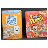 Frosted Mini Wheats 55oz. Fruity Pebbles 38oz