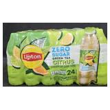 Lipton Zero sugar citrus green tea 24 pack 16.9oz
