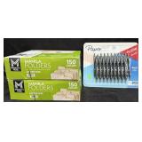2- 150ct. Boxes of Manila Letter Sized Folders