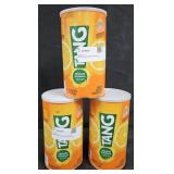 3- Tang orange drink mix 4.5lb each