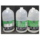 3- White Distilled vinegar 1 gallon each