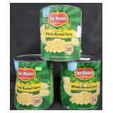 3- Del Monte whole kernel corn 106oz each