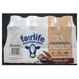 Fairlife Chocolate protein shakes 12 count 11.5oz