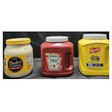 Duke's mayonnaise 64oz. Heinz Ketchup 114oz.