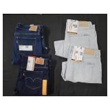Women's size 12 Levi's jeans and denim shorts.