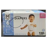 Premium size 6 diapers 138 count