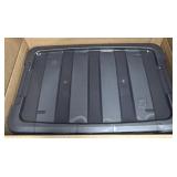 8pc. Set of Small Clear Plastic Totes