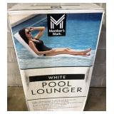 White Pool Lounger, Untested