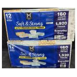 12- Flat Boxes of Soft & Strong Premium Facial