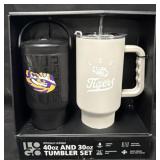 Logo Brands 40oz. & 30oz. Tumbler Set, LSU Tigers