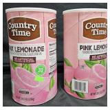 2- Country Time Pink Lemonade 5lb each