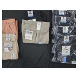Men's size 32x32 pants, size 32x29 pants and size