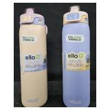 2- Ello stainless steel water bottles