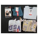 Women's size X-Small dresses, shirt, shorts and