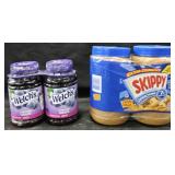 Skippy super crunchy peanut butter 96oz. Welch's