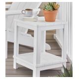 Keter Deluxe Side Table with Shelf