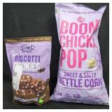 Mini Biscotti cookies 18oz. Boom Chicka Pop 25oz