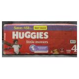 Huggies little movers size 4 diapers 168 count