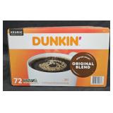 Dunkin original coffee keurig cups 72 count