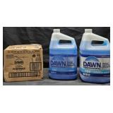 2- Dawn pot and pan detergent 1 gallon each. Dawn