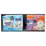 Power Flex 13 gallon trash bags 200 count. Hefty