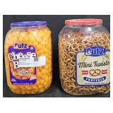 Utz cheese balls 28oz. Utz pretzels 60oz