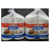 2- Hefty Supreme lunch plates 250 count each