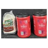 2- Folgers Classic Roast coffee 43.5oz each. Brew