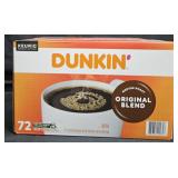 Dunkin original blend coffee keurig cups 72 count