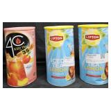 4C Peach iced tea mix 5lb. 2- Lipton Lemon Iced