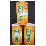3- Tang orange drink mix 4.5lb each