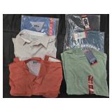 Men's size X-Large shirts and pair of shorts.
