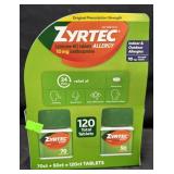 120ct. Box of Zyrtec Allergy Relief Tablets (Oct