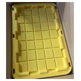 4pk of 27Gal. Black/Yellow Heavy Duty Totes