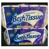 2- 45ct. Bags of Ultra Premium Bath Tissue Rolls