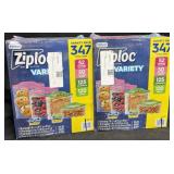 2- 347ct. Variety Packs of Ziploc Bags