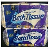 2- 45ct. Bags of Ultra Premium Bath Tissue Rolls