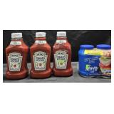 - Heinz ketchup 44oz each. Kraft Mayo 60oz.