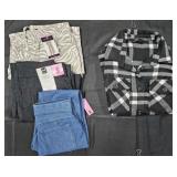 Women's size Small shacket and pants. Some New w/