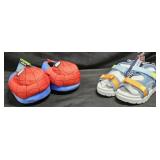 Boy's size 10 sandals and size 9/10 Spiderman
