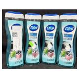 4- 16oz. Bottles of Dial Spring Water Body Wash