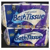 2- 45ct. Bags of Ultra Premium Bath Tissue Rolls